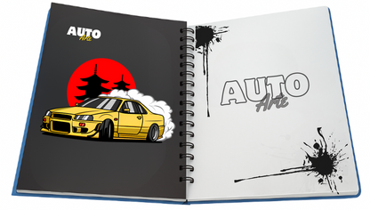 Libro para Colorear Wrc/Drift/Dragster/Gran Turismo, 57 Paginas, 55 Autos Modificados para colorear, 21.4 x 29 cm.